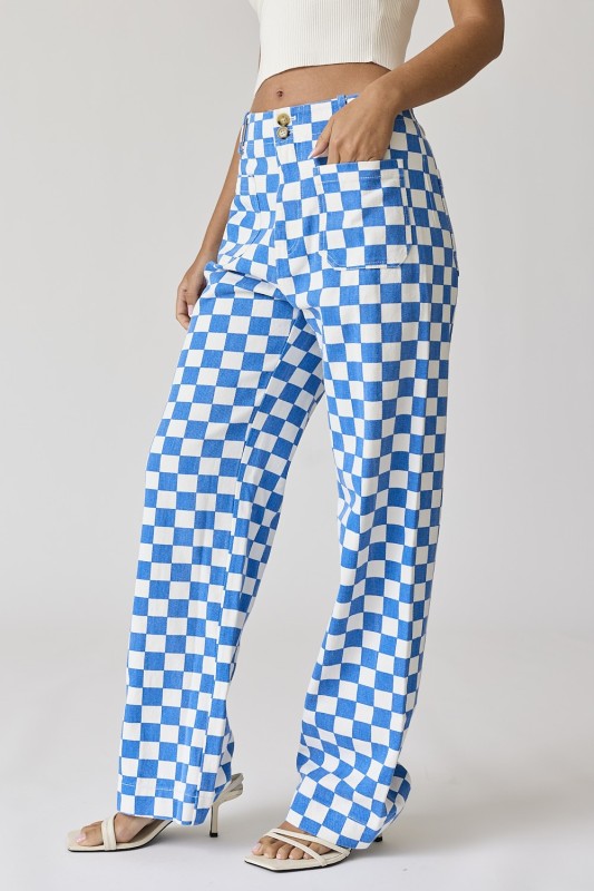 Demi Checkered Bottoms