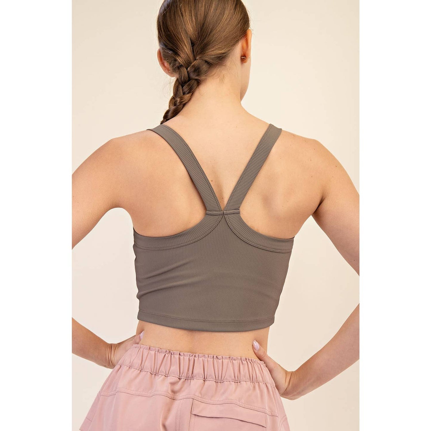 Nylon Rib Racerback Tank