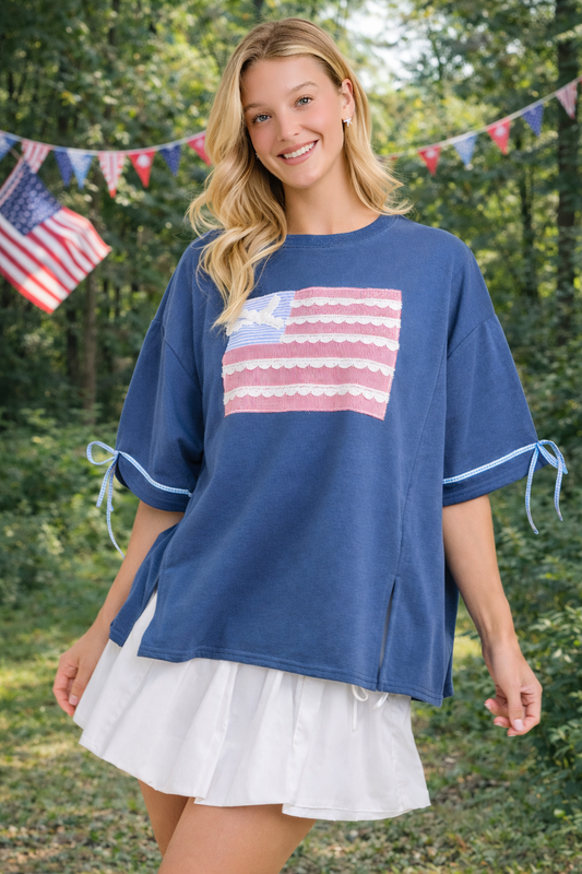 Miss Americana Bow Sleeve Top