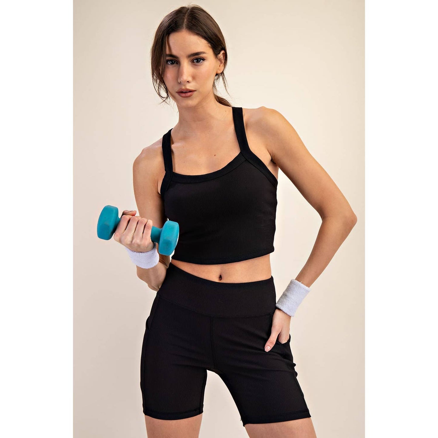 Nylon Rib Racerback Tank