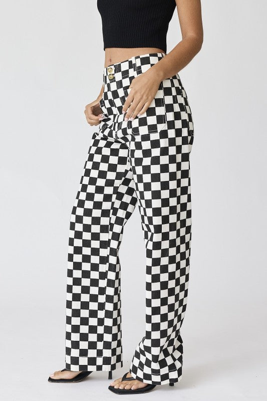 Demi Checkered Bottoms