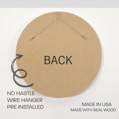 Marriage Prayer Round Wooden Sign