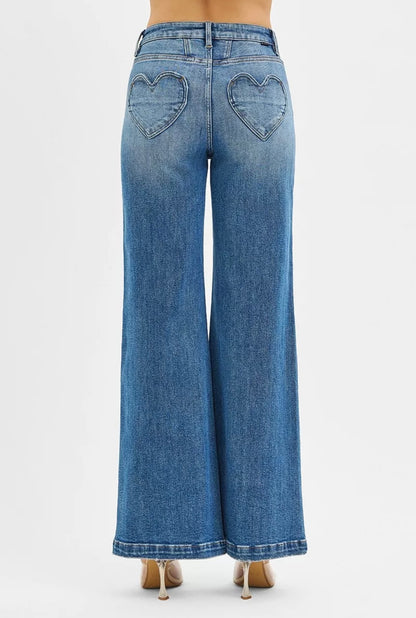 RISEN Heart Back Pocket Jeans