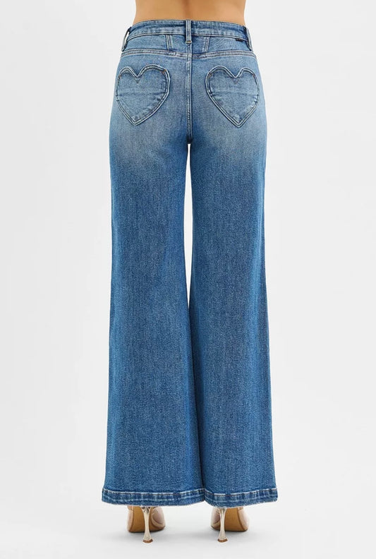 RISEN Heart Back Pocket Jeans