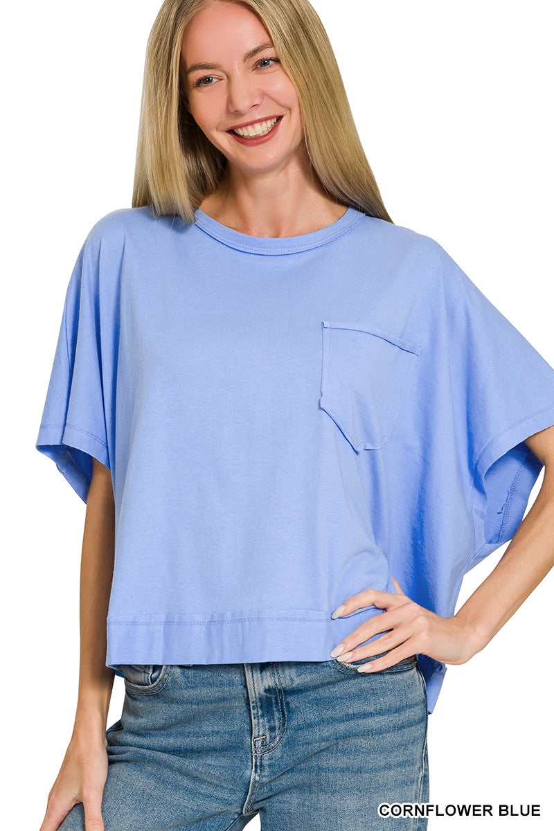 Exposed Seam Boxy Top