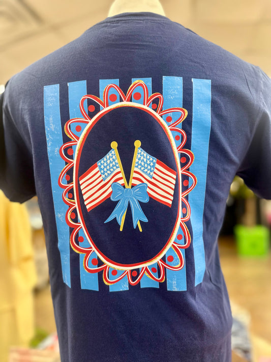 Coquette Crossed Flag Tee