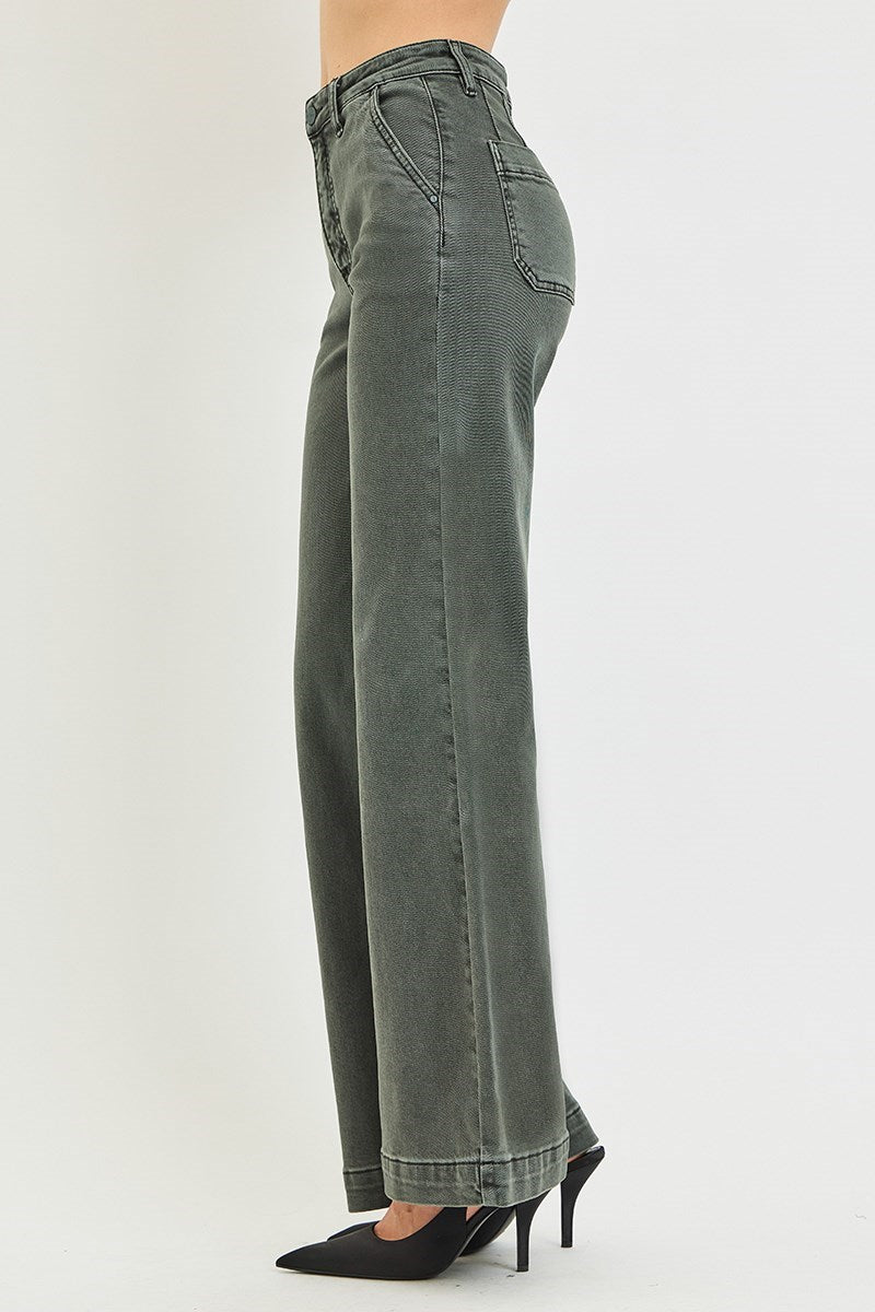 The Arden Risen Forest Shadow Wide Leg Pants