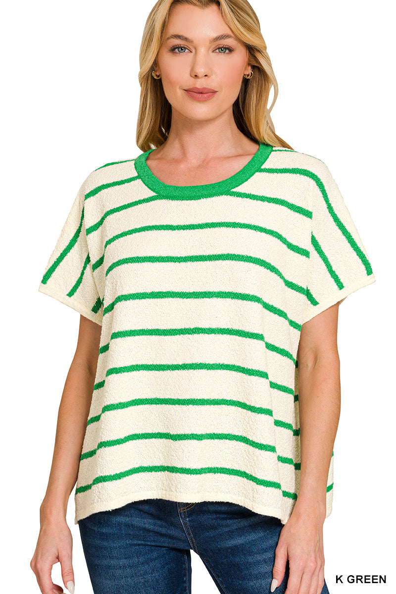 Oversize Stripe Soft Top