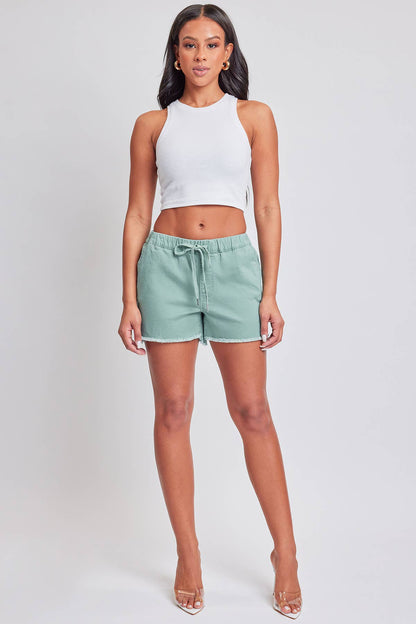 Evergreen Junior Frayed Hem Pull-on Shorts