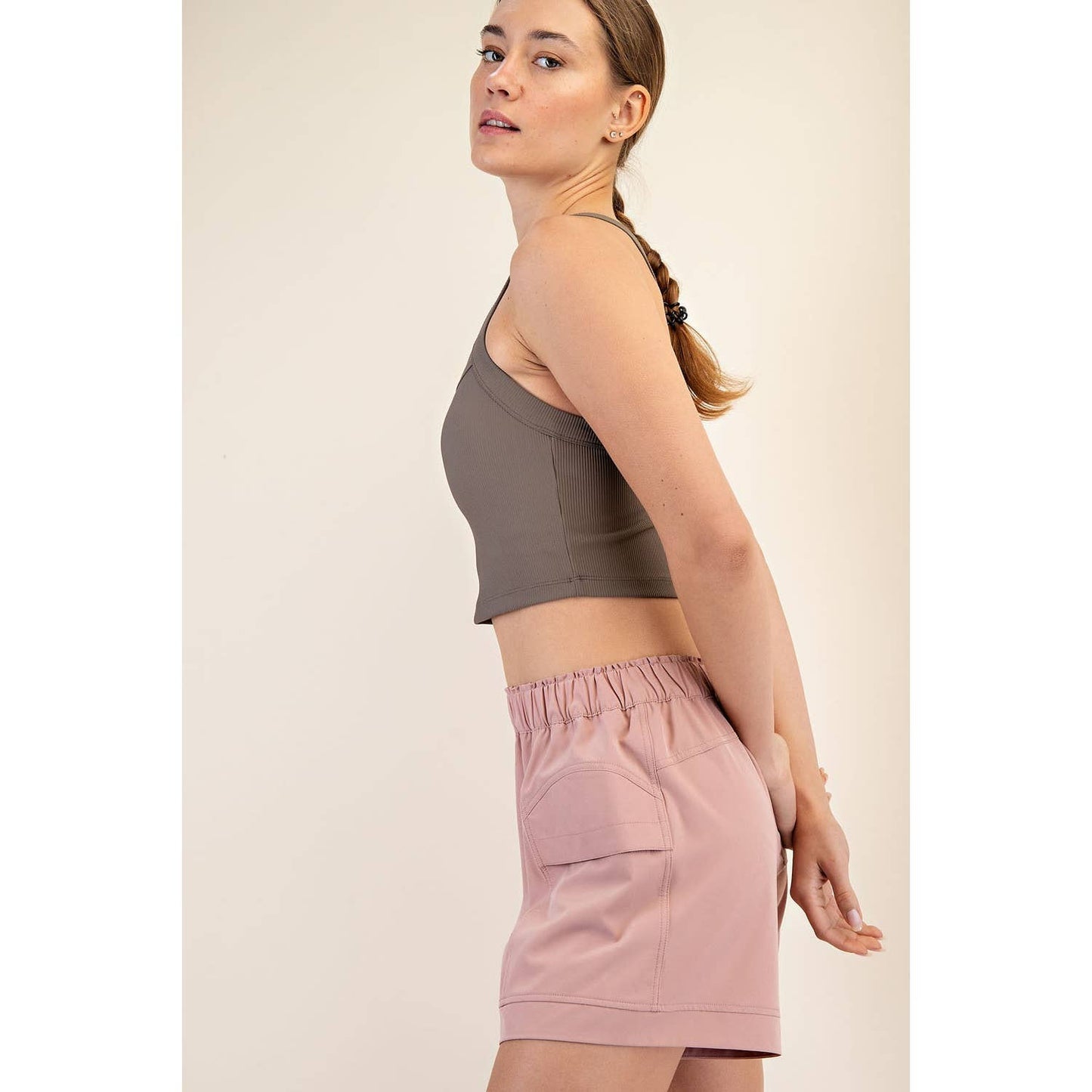 Nylon Rib Racerback Tank