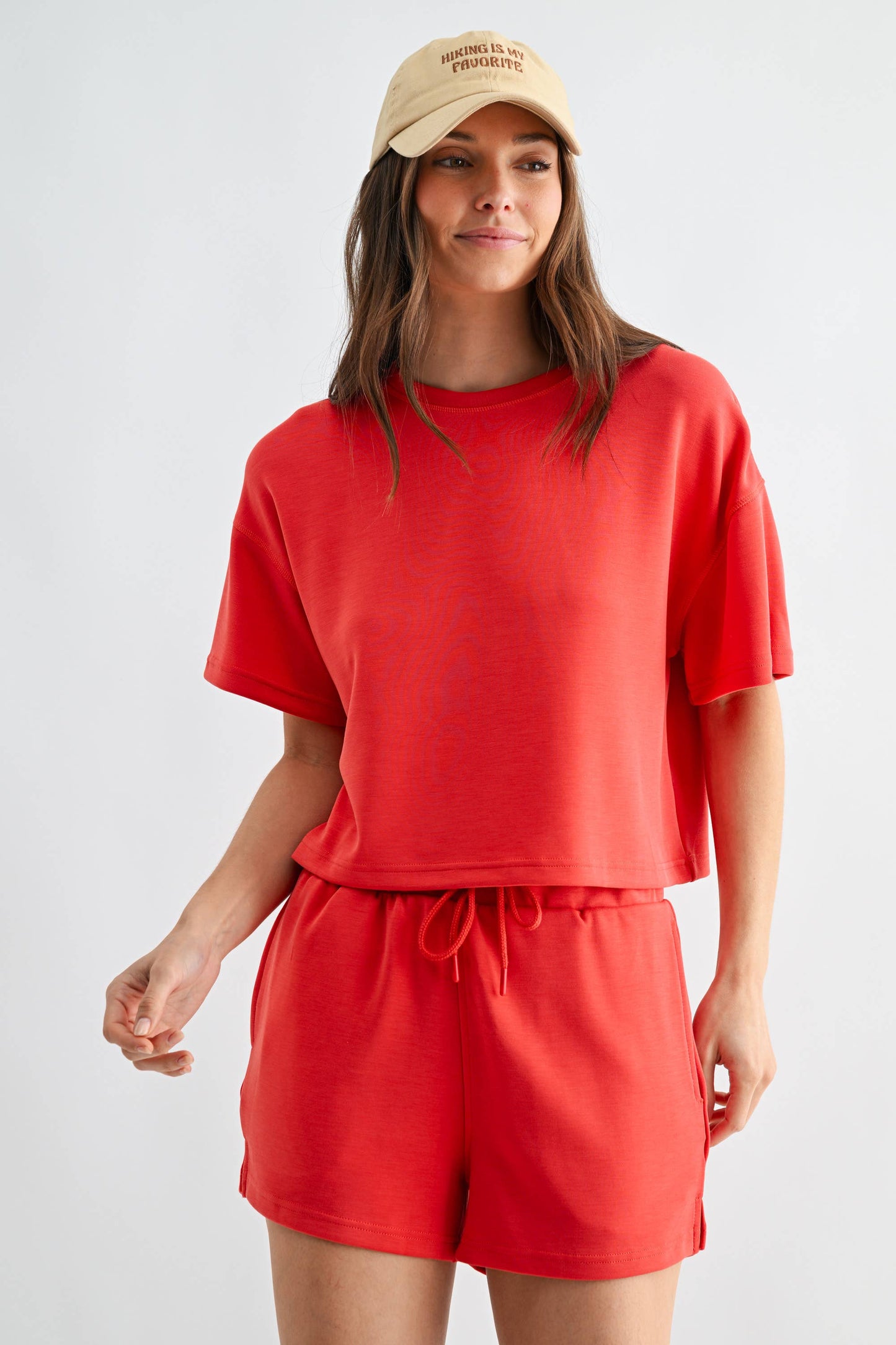 Pale Yellow Classic Shorts Set