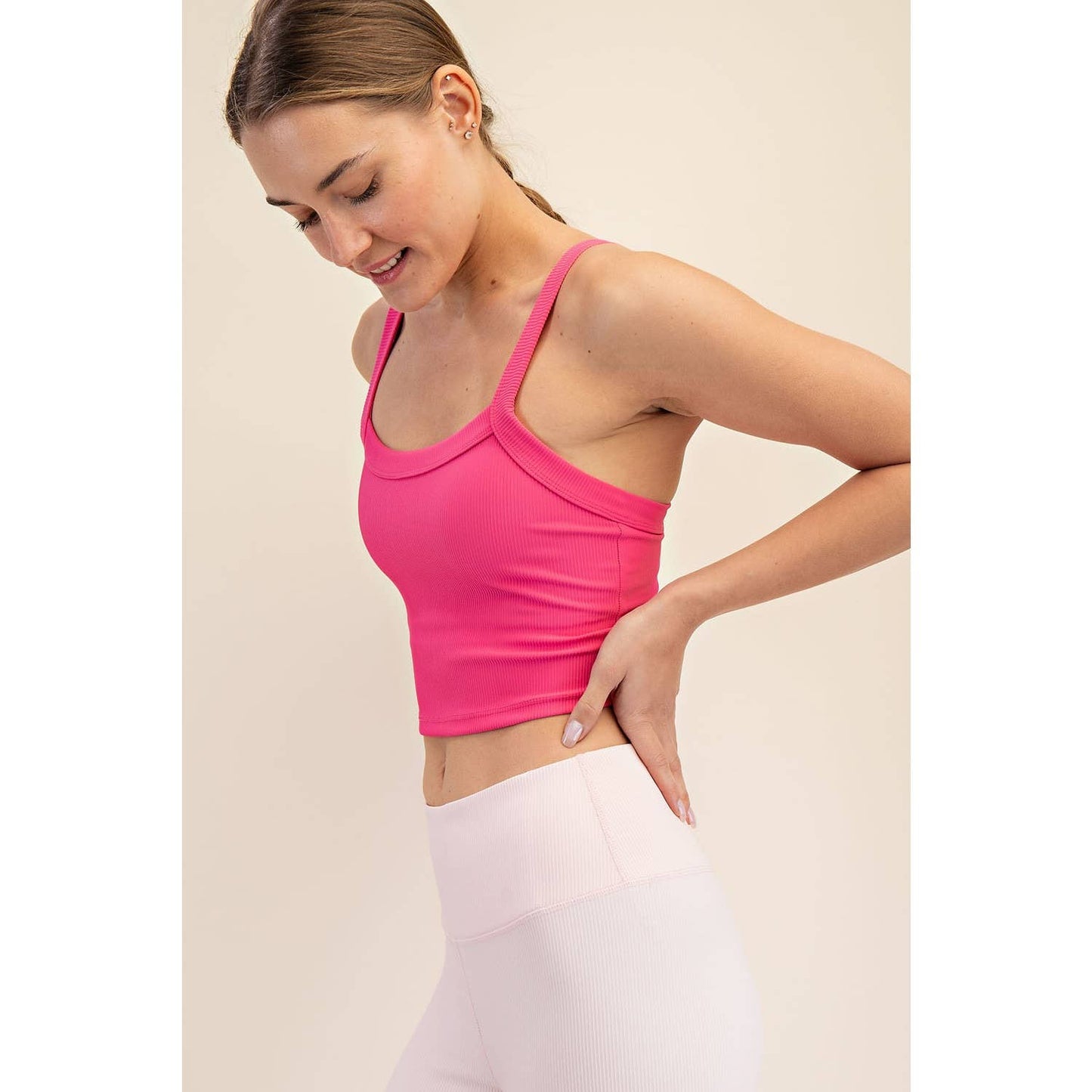 Nylon Rib Racerback Tank