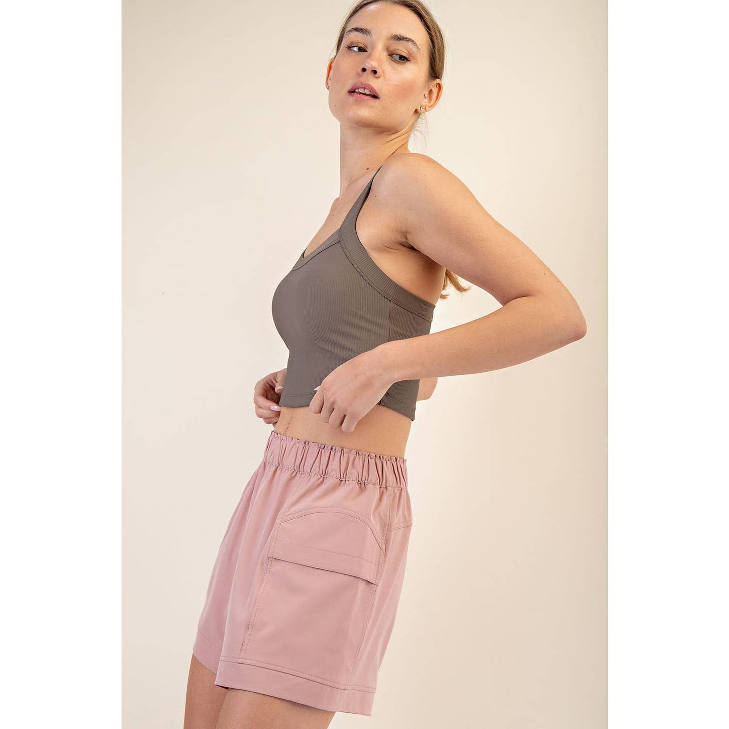 Nylon Rib Racerback Tank