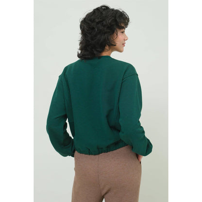 Cropped Pullover Sweatshirt