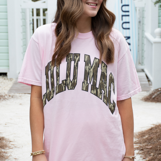 LuLu Mac Adult Blossom Comfort Colors Mossy Oak Tee