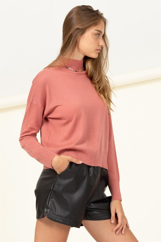 Warm Personality High-Neckline Sweater