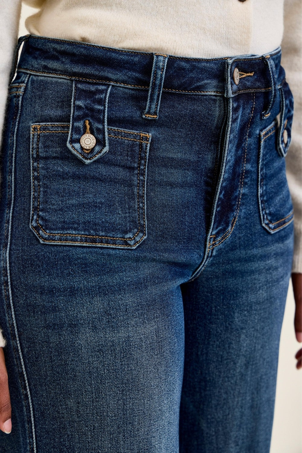 Judy Blue Lux High Waist Retro Wide Leg Jeans