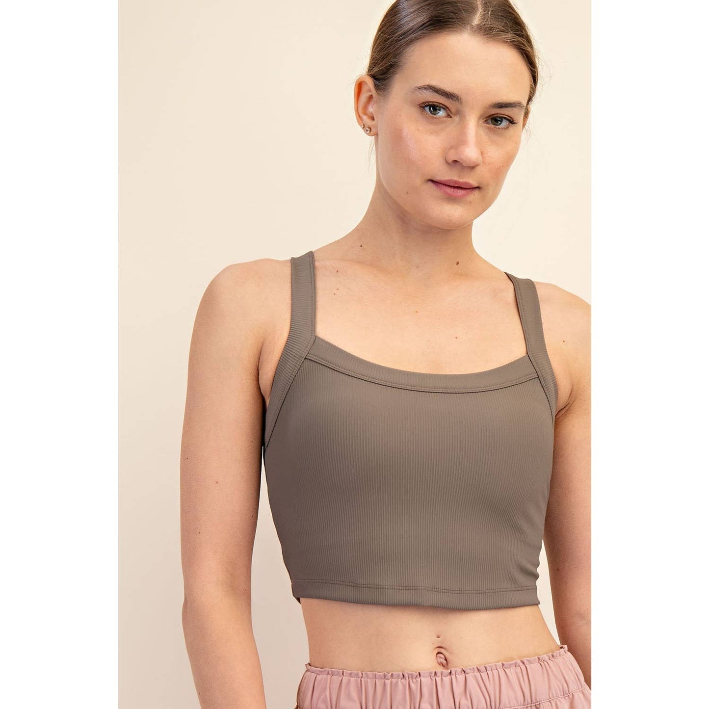 Nylon Rib Racerback Tank