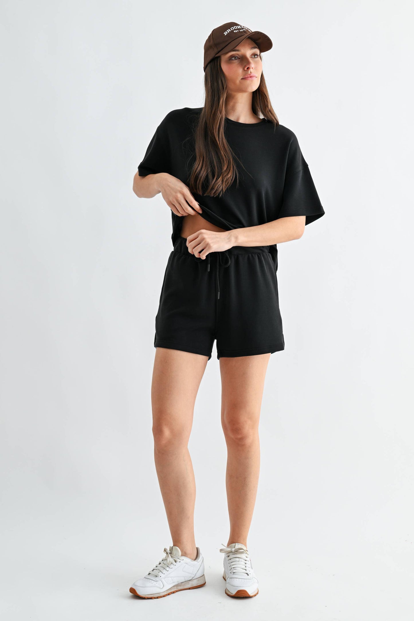 Pale Yellow Classic Shorts Set