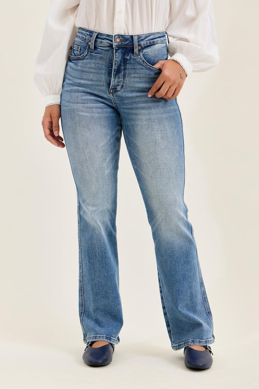 Judy Blue Daisy High Waist Tummy Control Bootcut Jeans