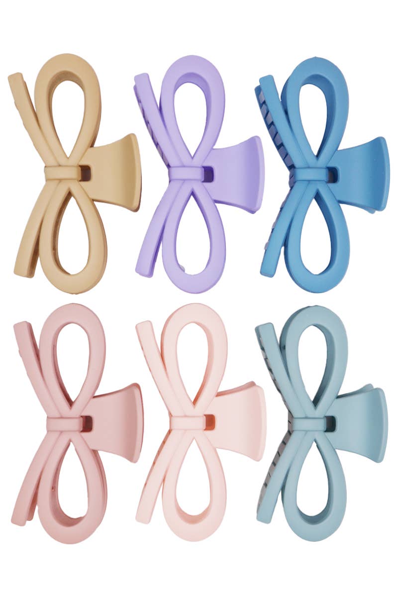 Ribbon Matte Pastel Fashion Hair Claw