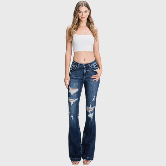 Petite Length Denver Flare Jeans