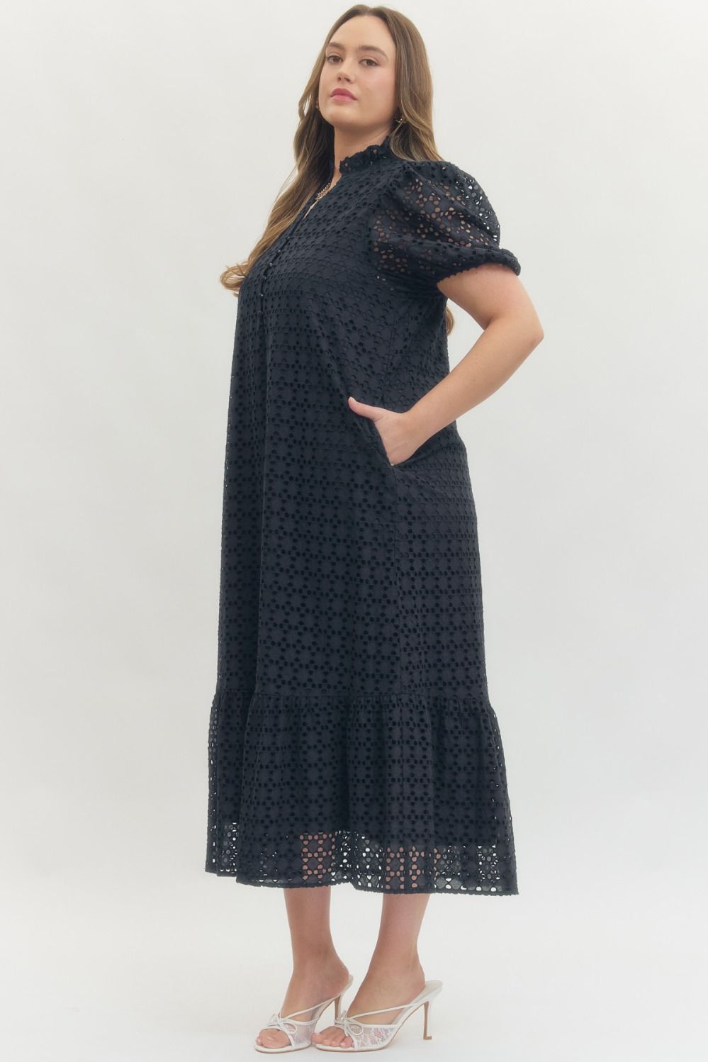 The Magnolia Eyelet Midi Dress