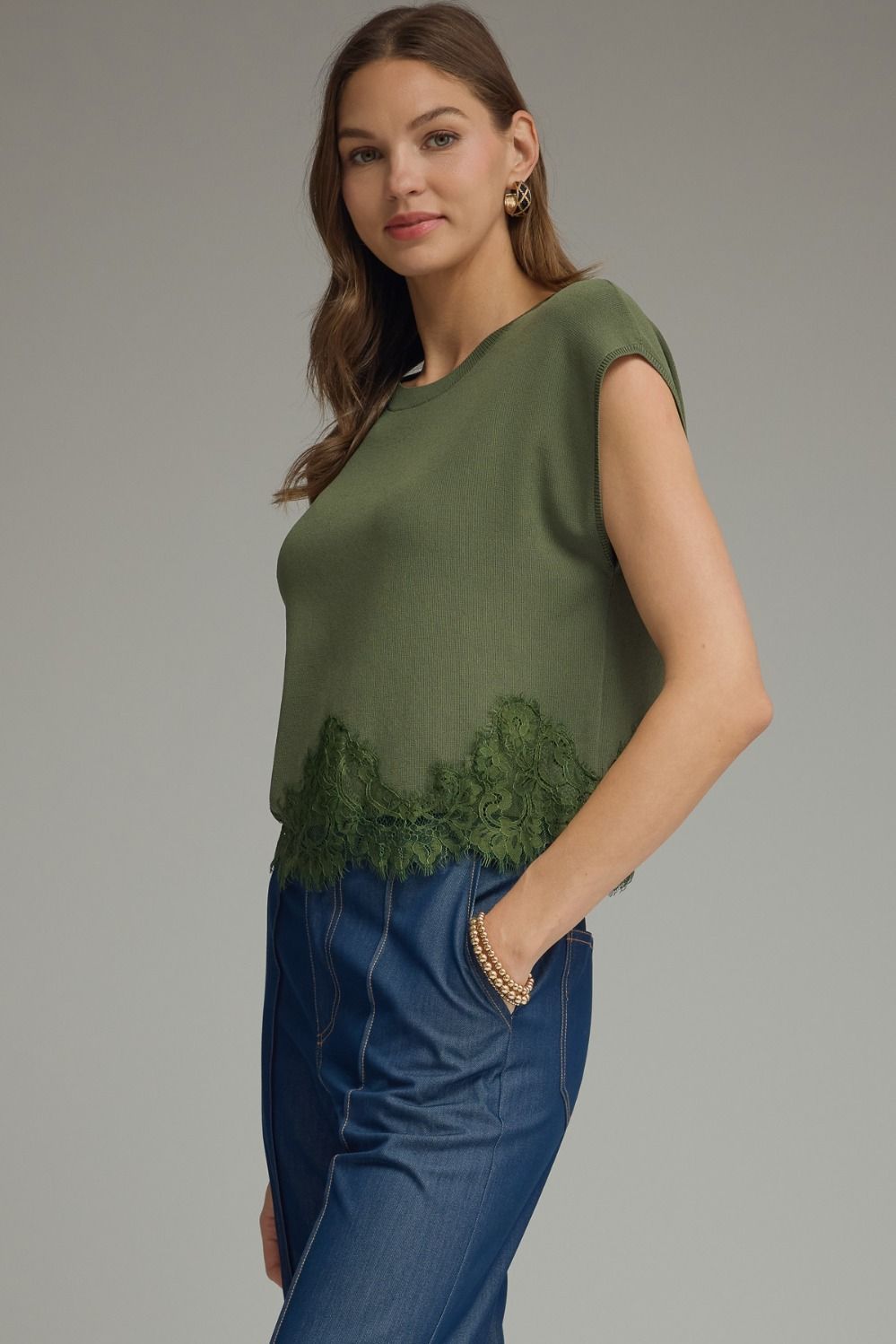 The Willow Lace Sweater Top