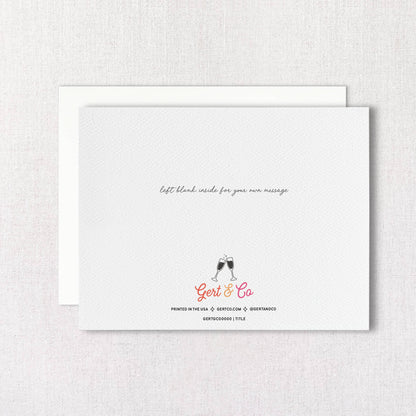 Starry Colorful Birthday Greeting Card with Gold Foil