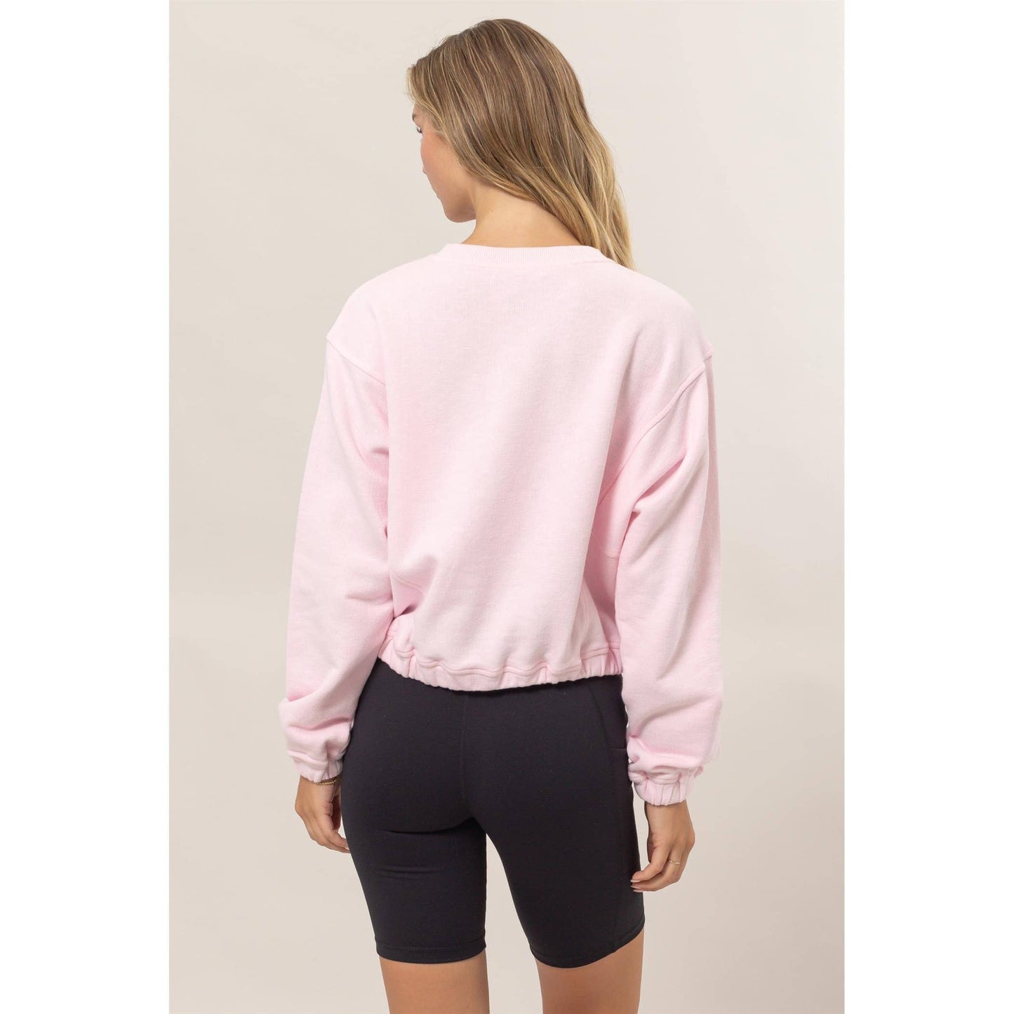 Cropped Pullover Sweatshirt