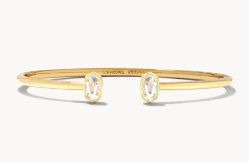 EMILIE CUFF BRACELET - GOLD DICHROIC GLASS