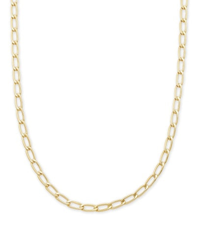 MERRICK CHAIN NECKLACE - GOLD METAL