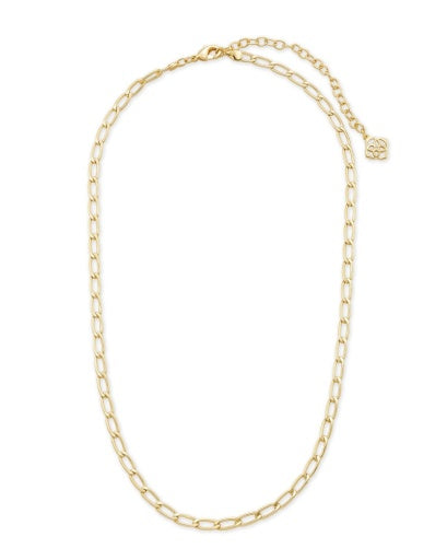 MERRICK CHAIN NECKLACE - GOLD METAL