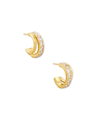 LIVY HUGGIE EARRINGS - GOLD METAL