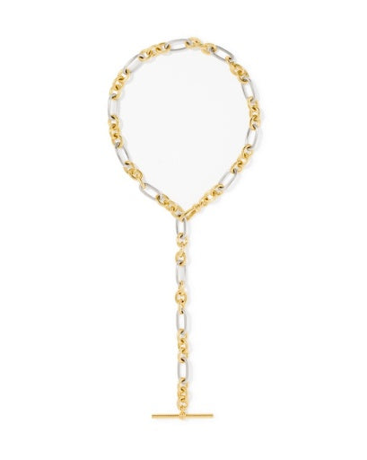 EMBRY LINK AND CHAIN NECKLACE - MIXED METAL
