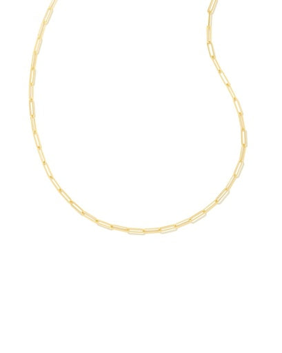 COURTNEY PAPERCLIP NECKLACE - GOLD