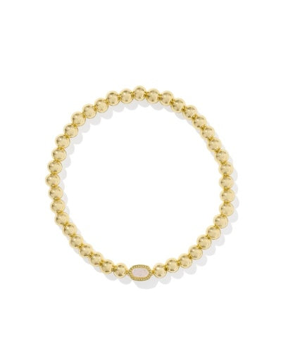 MINI ELAINA STRETCH BRACELET - GOLD IRIDESCENT DRUSY