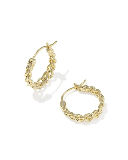 GABRIELLA SET OF HUGGIE EARRINGS - GOLD