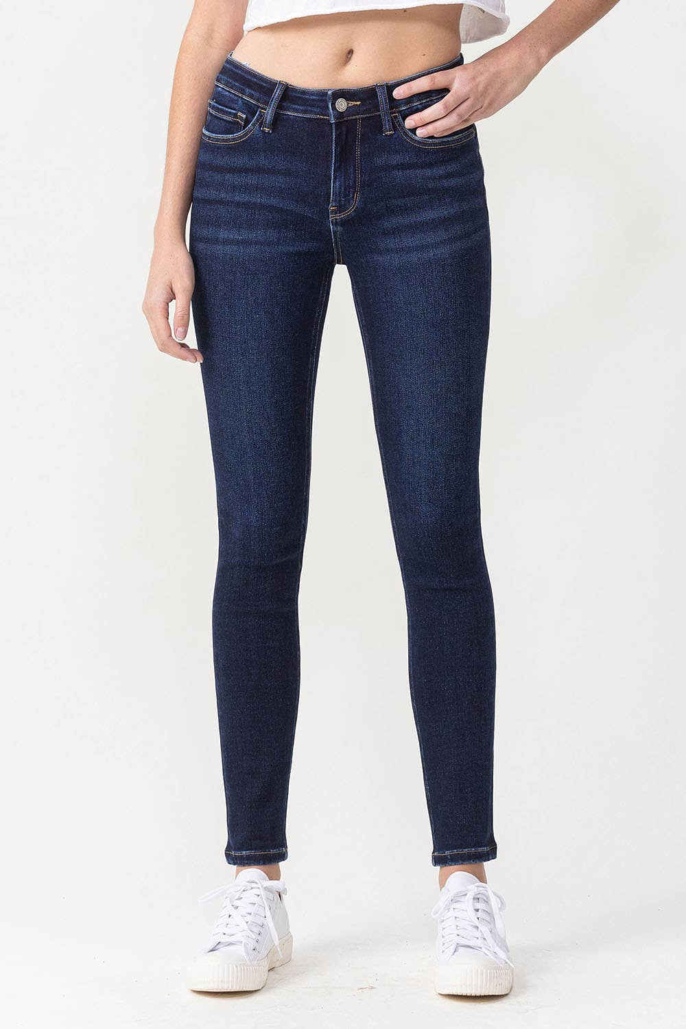 Jules Mid Rise Ankle Skinny Jeans