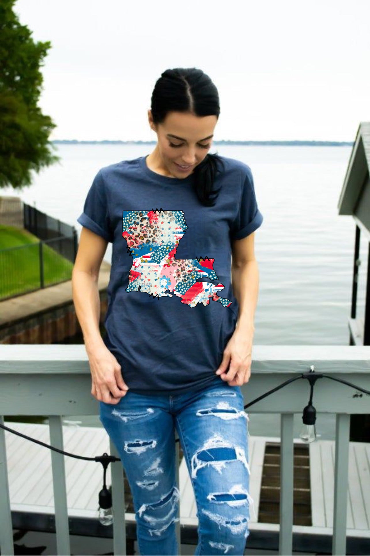 Funky Patriotic LA Tee